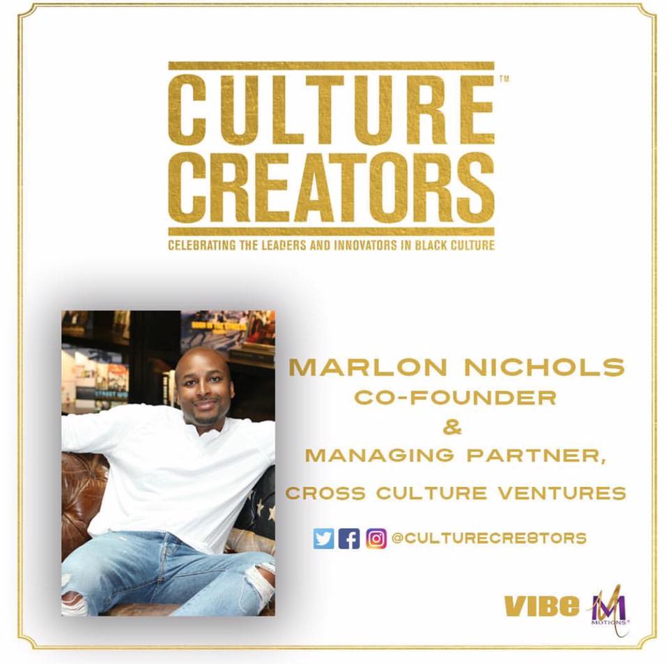 Marlon Nichols, 2017 Culture Creator Honoree