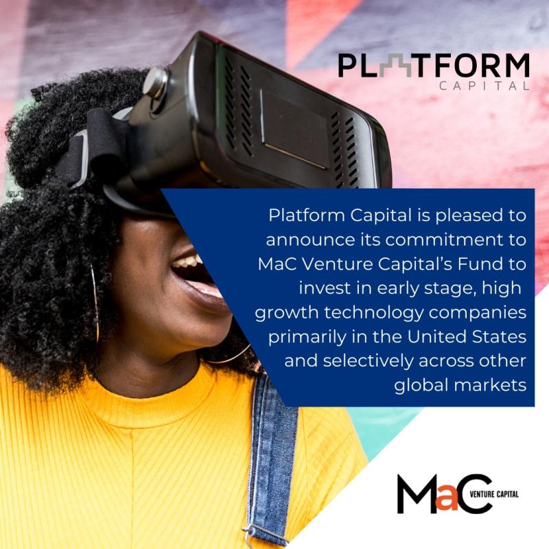 Platform Capital Commits to US based venture capital fund, MaC Venture Capital