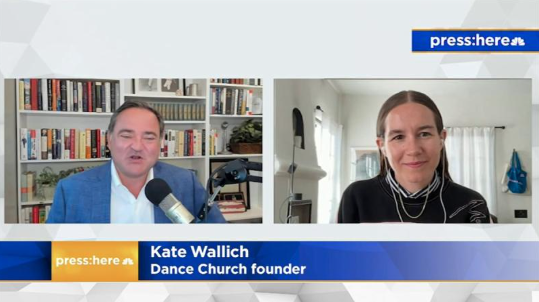 Watch Kate Wallich, the founder of Dance Church being interviewed on NBC